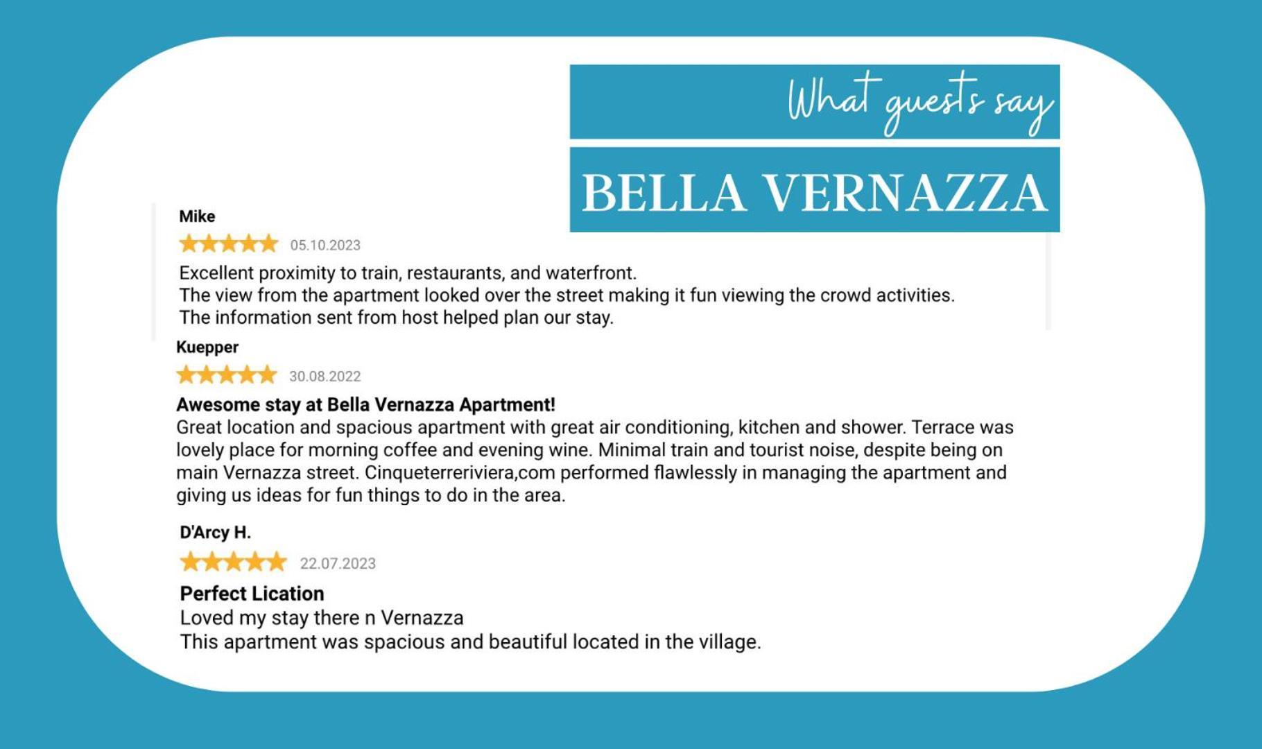 Bella Vernazza Lejlighed Eksteriør billede