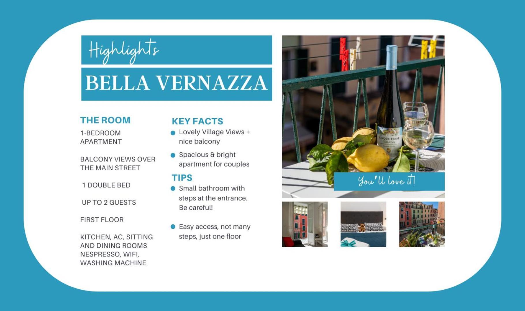 Bella Vernazza Lejlighed Eksteriør billede