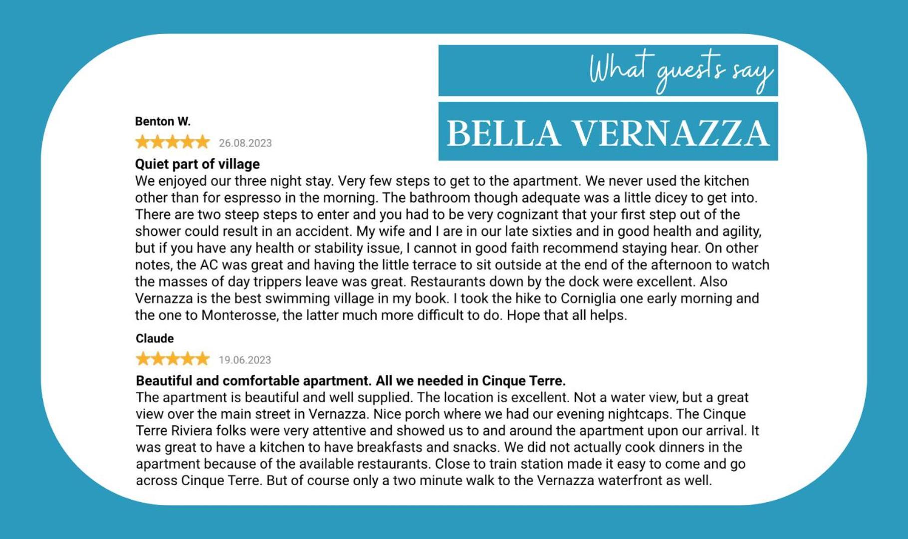 Bella Vernazza Lejlighed Eksteriør billede
